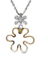 Necklace Salvini Woman Fiori in Gold Diamante 0.11 Ct 20020552 - 20020552